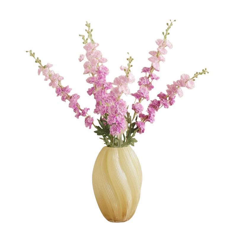 Larkspur Hyacinth Retro Floral Decor: Floor-Standing European-Style Faux Flowers for Home, Wedding, and Photography Props