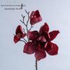 Su Shi Hua Ji Three-Headed Magnolia Artificial Flowers, Green Plants INS Style Wedding Decoration Crafts