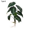 Artificial Hydroponic Plants Simulation Greenery With Root Plant Wall Home Office Shop Decor Desktop Ornament Photography Party