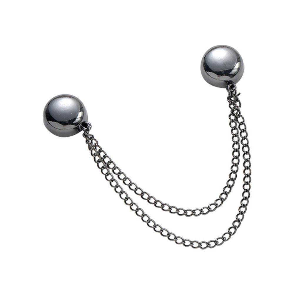 Multi-Function Shorten Trouser Clip Button Tassel Chain Cuff-link Leg Cuff Fixing Pin Skirts