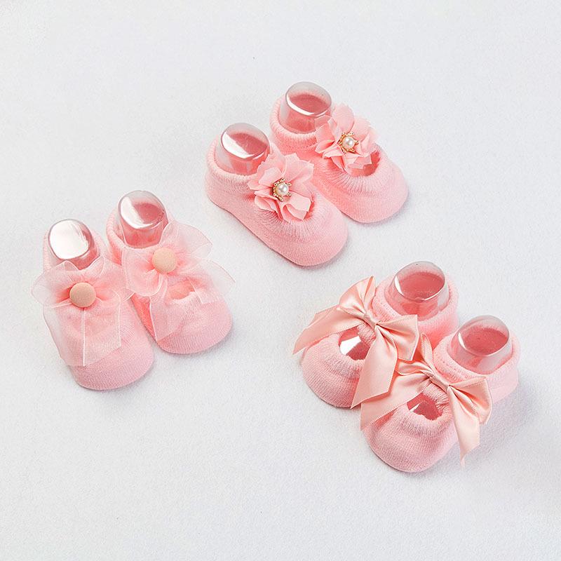 

Korean Style Lace Bow Baby Ankle Socks – Non-Slip, Holey Design for Infants & Toddlers (Spring & Autumn) S (0-6 months)