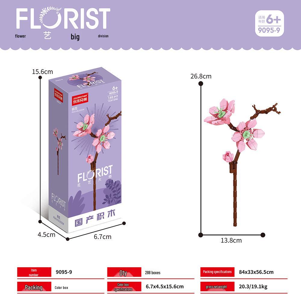 Desktop Flower Building Blocks: Educational Toy for Kids - Creative Gift for Girls