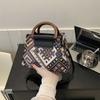 Trendy Street Style Pu Material Shoulder Bag For Women In Black Blue Red
