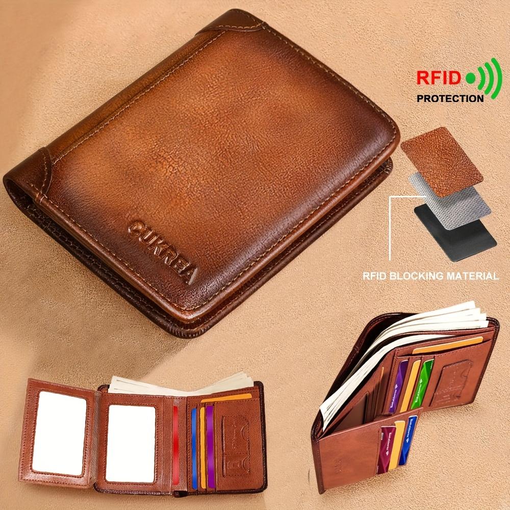 Vintage Wallets for Men, Short Multi Function ID Credit Card Holder