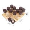 Wooden Smell Matching Toy HandPolished Scent Training Set Cylindrical Containers