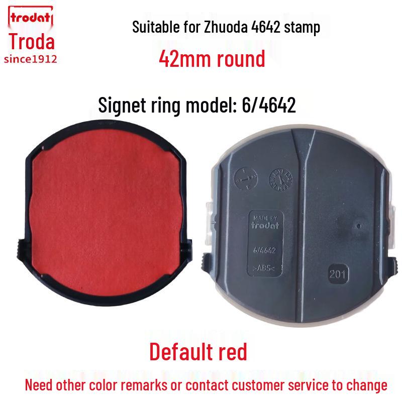 Zhuoda Ronde Zelfinktende Stempel Inktpatroon Vervanging 6/4642 46040