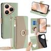 For Huawei Pura 80 Case Mirror Wallet Leather Phone Cover with Chain Shoulder Strap