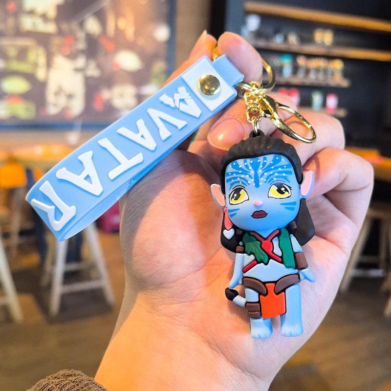 Avatar Creative Avatar Avatar Jake Sully Neytiri Keychain 3D Silicone Doll Car Keychain Accessories Gift Christmas Gift Fashion