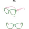Women's Glasses, Retro Large-frame Cat-eye Glasses.