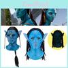 Svítící Avatar Pokrývka hlavy Halloweenská Maska Ideální pro Cosplay a Karnevaly