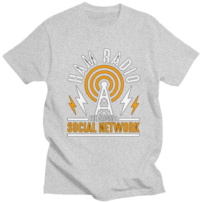 Custom Licensed Ham Retro Radio Operator Tshirts for Men Short Sleeve Casual T Shirt Cool Tshirt Pure Cotton Tee Gift