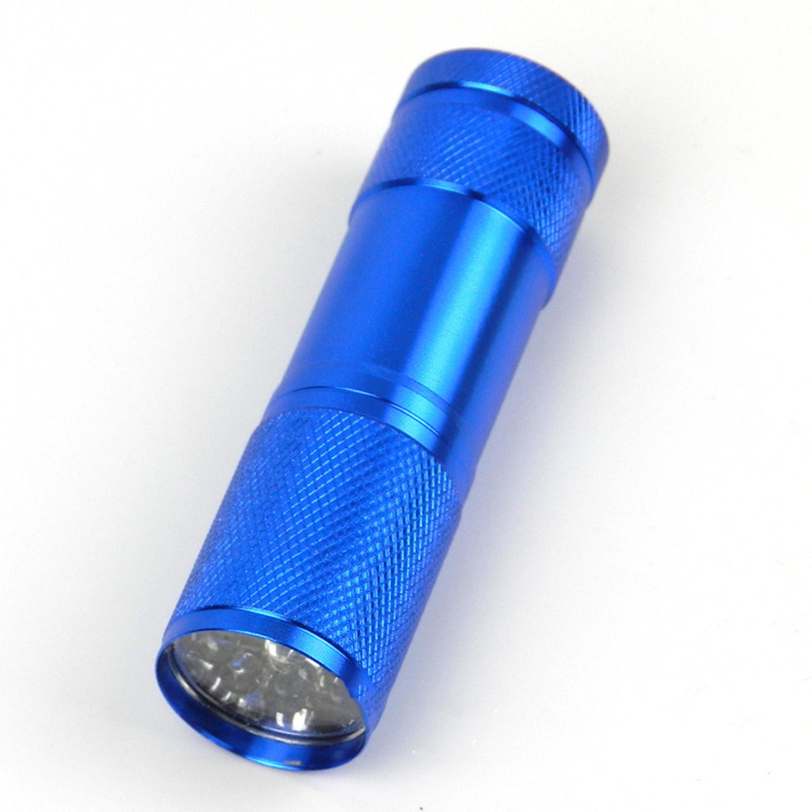 

9 LED Ultraviolet Flashlight UV Flashlight for Detecting Urine Pet Stains Banknotes Other Pests with Purple Light Flashligh 1 Pc синий