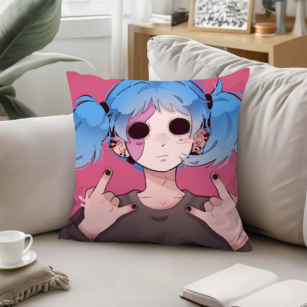 Cool CSally Facew Pillow Case Sofa And Living Room Decorative Cushion Covers Dustproof And Miteproof Invisible Zipper