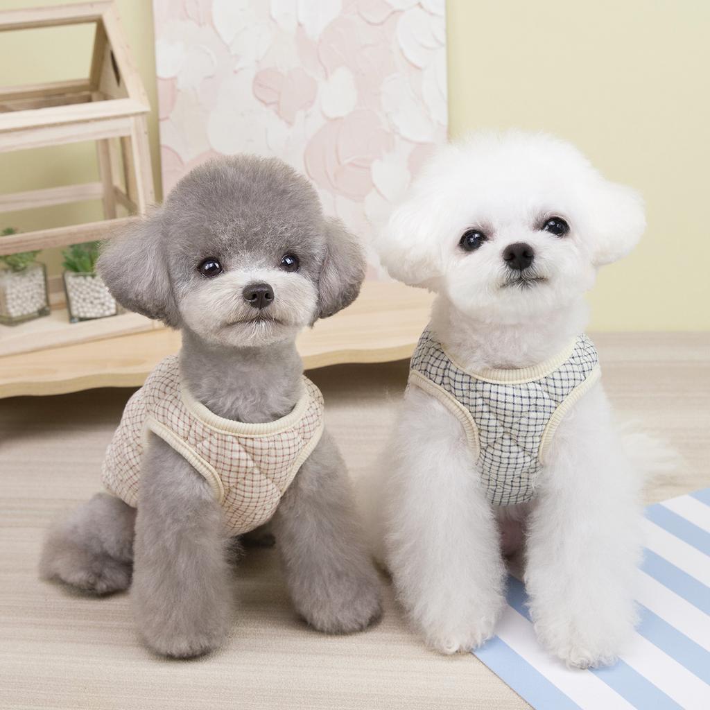Pet Dog and Cat Clothes Teddy Bichon Schnauzer Small Dog Thickened Anti-shedding Vest