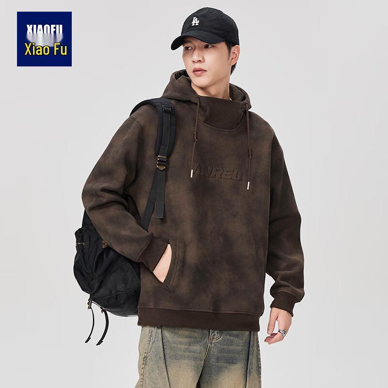 

Мужская толстовка с капюшоном в стиле ретро, плотная 3XL