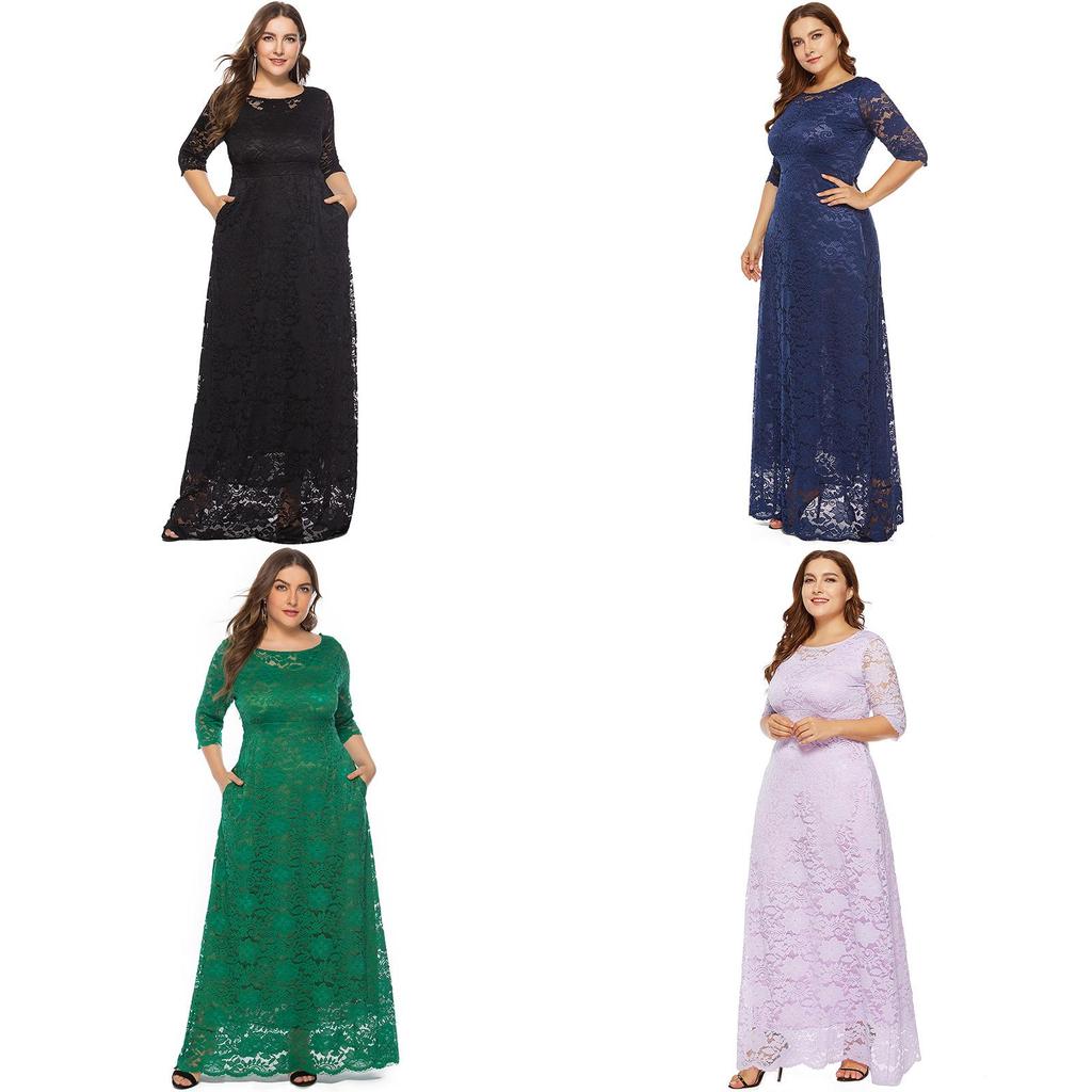 Elegante Abito Lungo da Donna con Design Intrecciato in Pizzo per Serate Formali e Cocktail