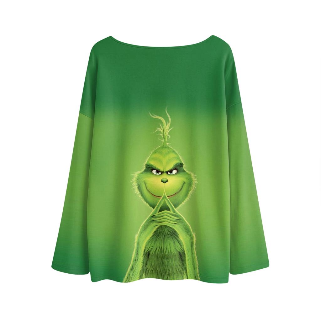 Long Sleeve Shirts For Women Printed Tees Blouses Casual Plus Size Basic Tops Pullover