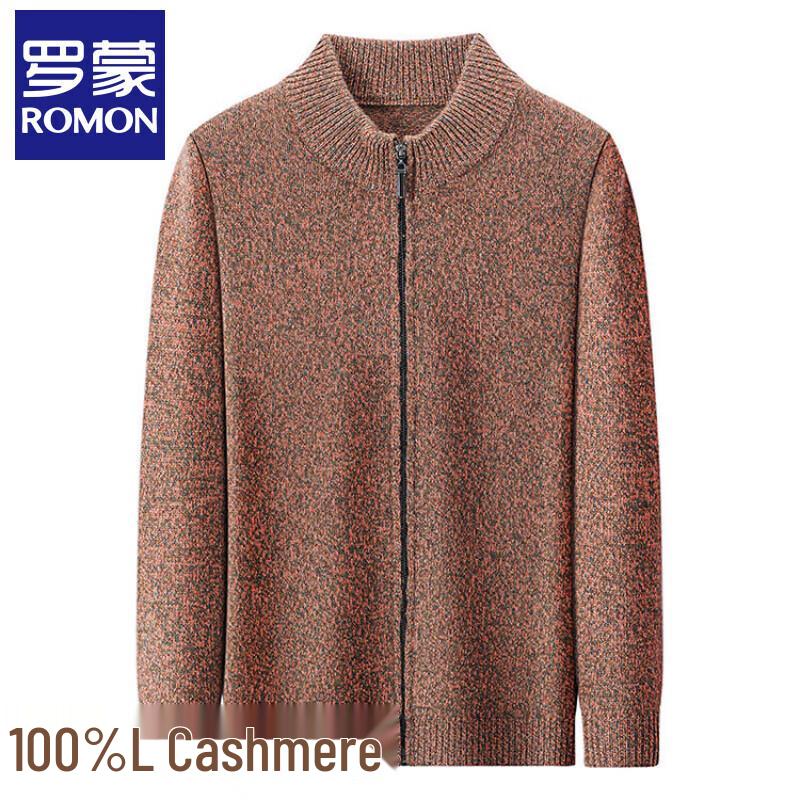 Romon Men's 100% Cashmere V-Neck Pullover Sweater