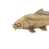 Karpfen Statue Skulptur Antikes Handwerk Ornament Retro Messing Figur für Bücherregal Glück