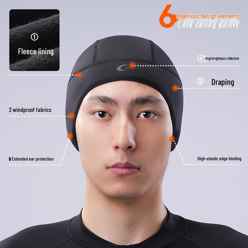 EVR Windproof Cycling Balaclava Hat with Ear Protection - Warm, Cold-Weather Bike Gear for Autumn/Winter