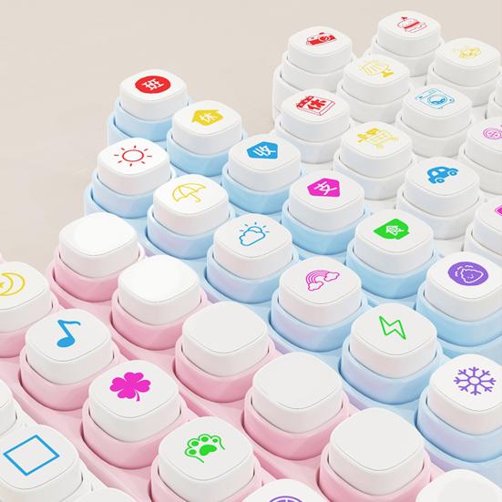 1 set mini-stämplar för planerare 6 designer Självfärgande stämplar Söta plaststämplar för dagbokföring Scrapbooking Planerare DIY-hantverk