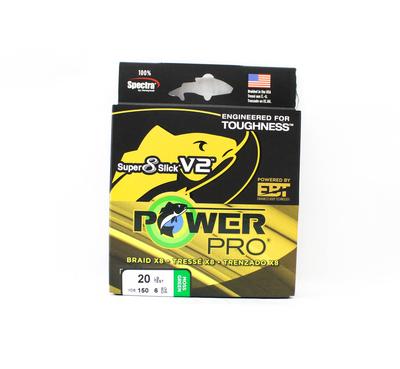 POWER PRO Super 8 Slick Version 2 Spectra Schnur 20lb x 150yds Grün (8028)