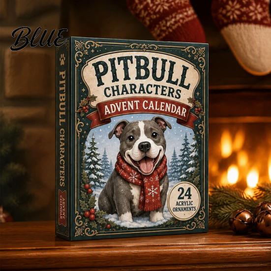 Interactive Holiday Game Animal Advent Calendar 2026 2D Christmas Countdown Box with Toy Acrylic Dog Pendants Festive Tree Hanging Decor Gift