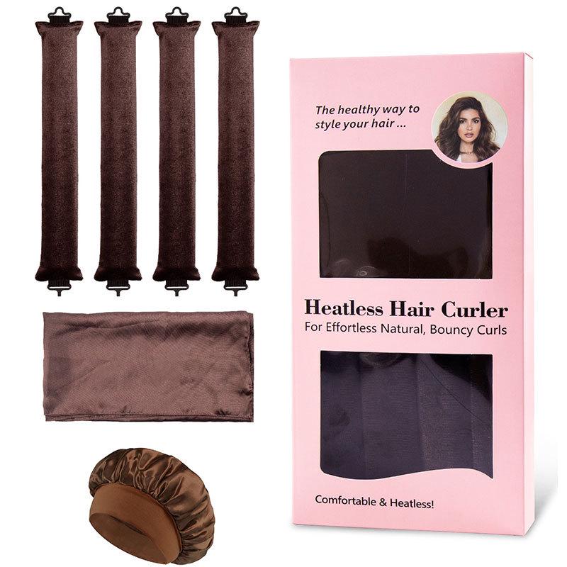 Heatless Curling Rod with Metal Hook for Easy Sleep-In Big Wave Curls