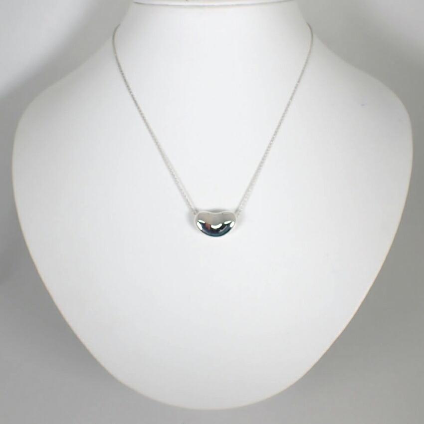 [Used] TIFFANY/Tiffany 925 Bean Pendant/Necklace/j107-8