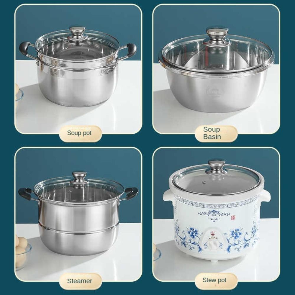 Runder Sichtbarer Topfdeckel Edelstahl Bratpfannendeckel Küchenzubehör