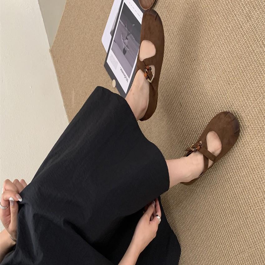 2025 new platform Mori women's style with skirt retro light mouth single shoes leopard print fashion daily versatile Mary Jane shoes