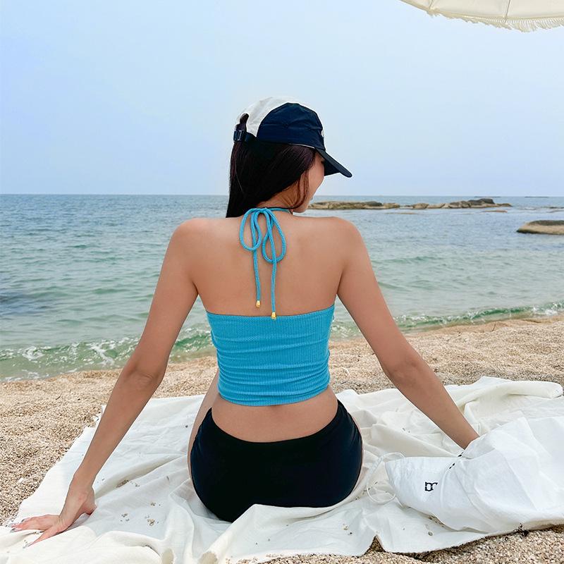 Women's Sexy Backless Two-Piece Swimsuit - High-End Hot Girl Beach Wear