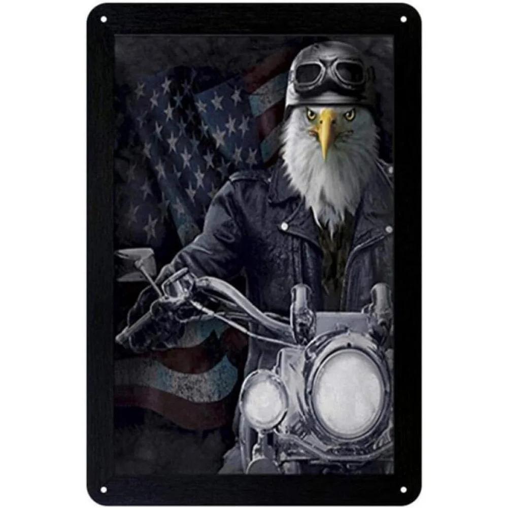 Vintage plechové cedule Pouze cool Dědečková jízda na motocyklu Nástěnná dekorace pro domácí bary Garáž Kavárna Kluby Hospody Retro plakáty Plakát
