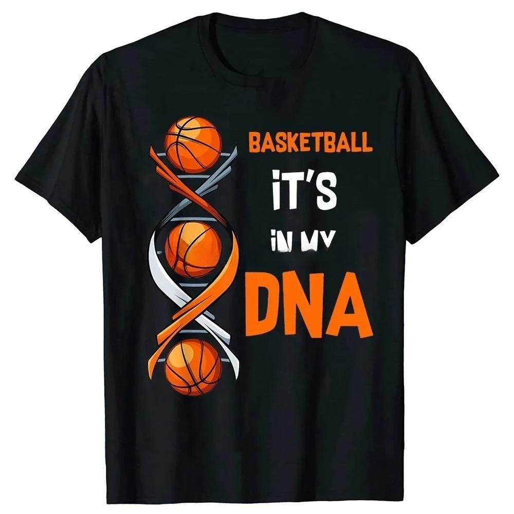 Unisex oblečení Basketbalový tep Srdce Tričko Unisex Dárky k narozeninám Krátký rukáv Vtipná trička Módní grafická trička Sportovní nadšenec