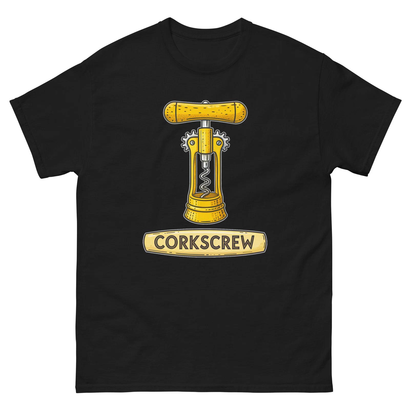 Corkscrew Kitchen Home Cooking Culinary Utensil T-Shirt 2XL