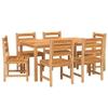 VidaXL 7-piece Garden Dining Set Solid Teak Wood, Garden Furniture, Outdoor Furniture, Table and Chair of 3157186
