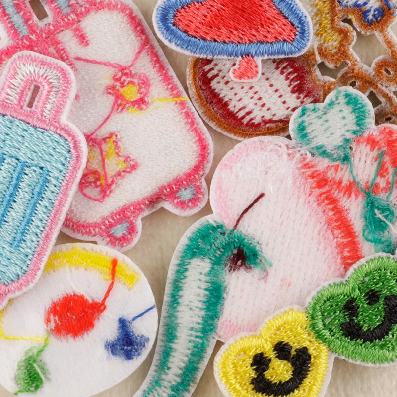 Korean Wappen Embroidery Self-Adhesive Patch for Clothing & DIY Accessories