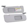 1 Pair Sun Visor 85210‑2V130‑TX Sturdy Grey Sun Shielding Visor Board with Makeup Mirror for Veloste