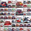 Santa Claus Christmas Quilt Duvet Cover Set With Soft Polyester Material**