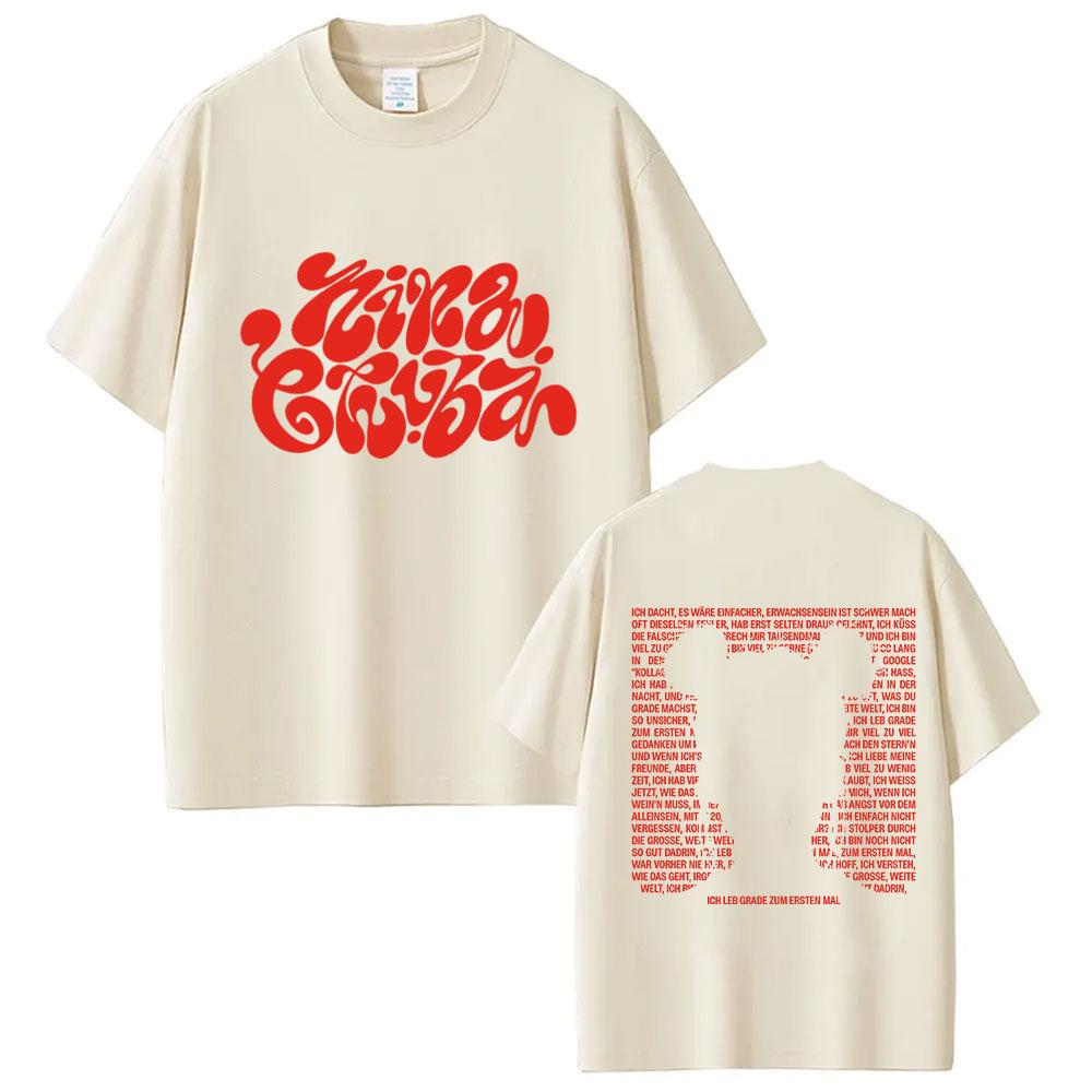 Sängerin Nina Chuba Arena Tour 2026 Grafik T-Shirt Herren Damen Hip Hop Rundhals Baumwolle T-Shirts Mode Übergroß Kurzarm T-Shirts S