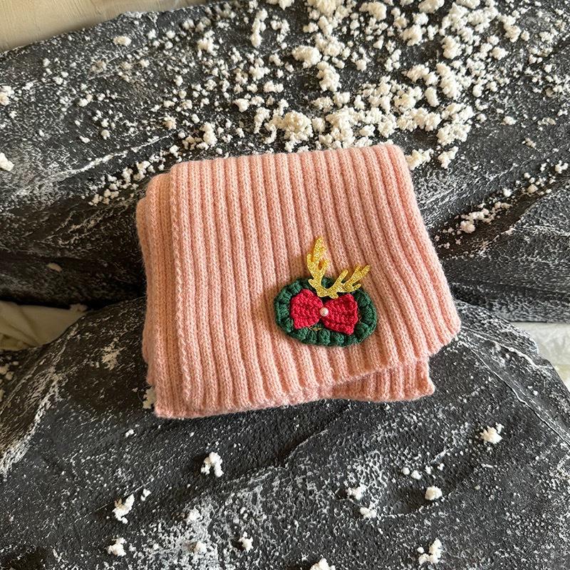 Children's Knitted Scarf - Warm, Versatile, Thick Winter Neck Warmer for Boys & Girls, Ideal Christmas Gift