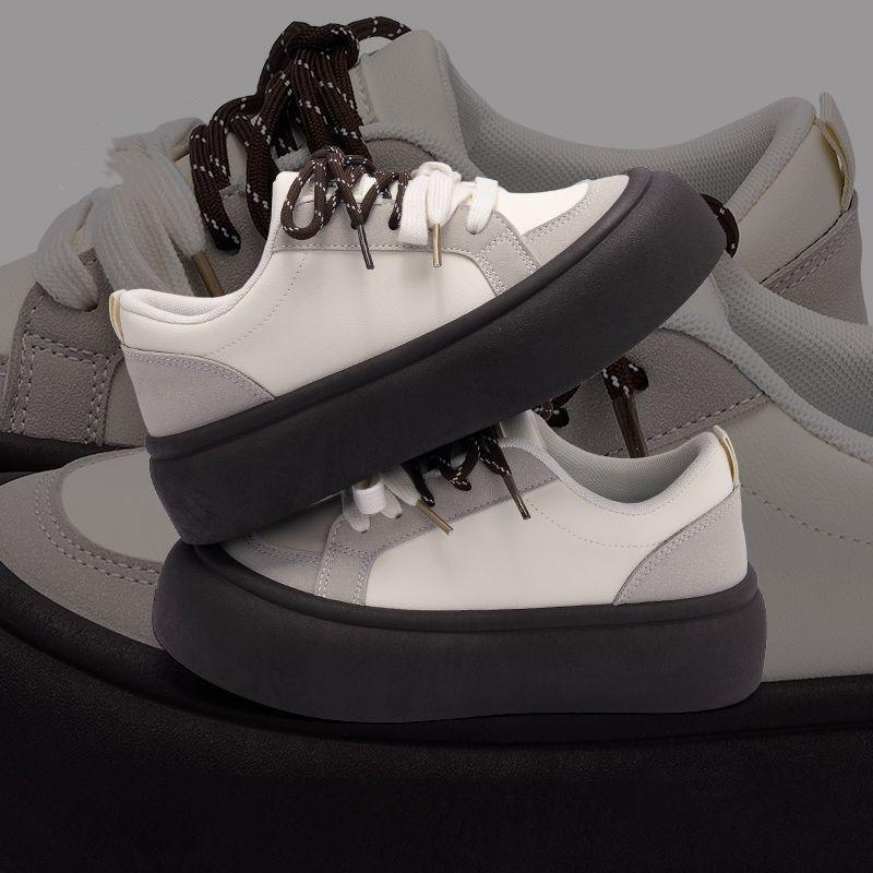 Verschleißfeste Brotschuhe Damen Frühling neue Plateau Freizeitschuhe vielseitige Mode Damenschuhe