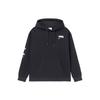 Li Ning Skateboard Fun Print Fleece Lined Thermal Loose Fit Pullover Hooded Sweatshirt Winter Men's Black AWDR821-1