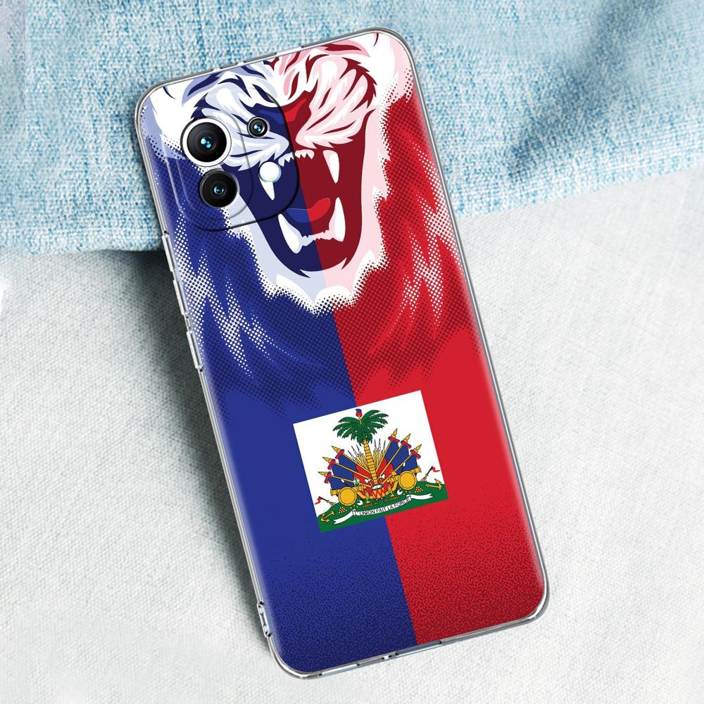 Phone Case For Xiaomi Mi 15 14 13 12 11 Lite 15T 13T 12T Pro Poco X7 X6 X5 Pro 5G X3 NFC F7 F6 F5 Cover Shipping Haiti Flag