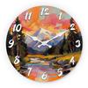 Impressionist Premium-Quality Oil Premium-Quality Painting Premium-Quality Landscape First-Class Wooden Top-Grade Wall First-Class Clock 10-16Inch