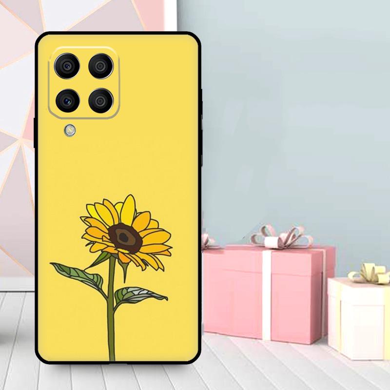 Gänseblümchen Sonnenblume Blumiges Blumen Case Für Samsung Galaxy M56 M52 M32 M53 M16 M11 M21 M31 M35 M12 M13 M14 M15 M36 M55 M34 M54