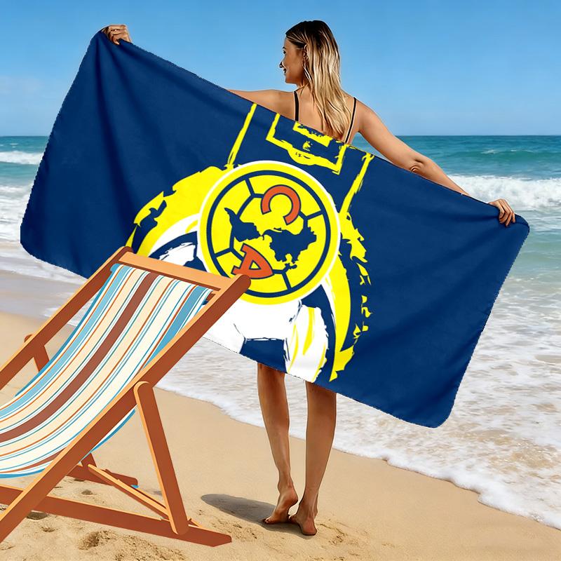 American Soccer Clubs cool Print Beach Towel, Large Soft Quick Dry Towel for Beach Camping Swimming