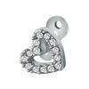 Set de Base y Top Dermal de Circonita Cúbica Brillante Acero Inoxidable de Grado Quirúrgico Joyería Corporal Accesorios para Piercings