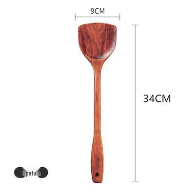 ZISIZ Wooden Cooking Spatula Set