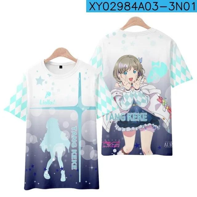 NEW! LoveLive!SuperStar!! 3D Print T-shirt Summer Fashion O-Neck Short Sleeve Popular Japanese Anime Streetwear Unisex Clothes